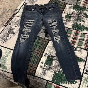 Distressed Blue Women's Jeans